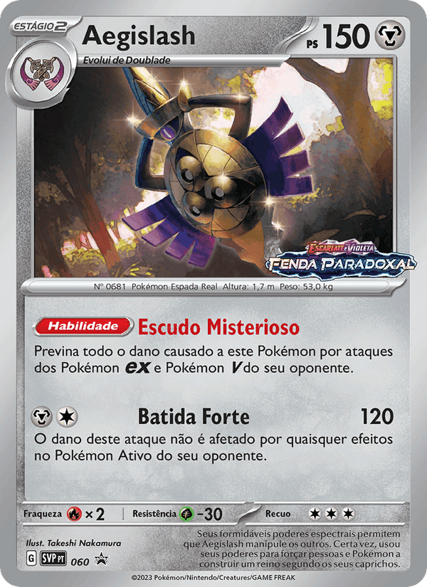 Aegislash, card 060 from SVP Black Star Promos