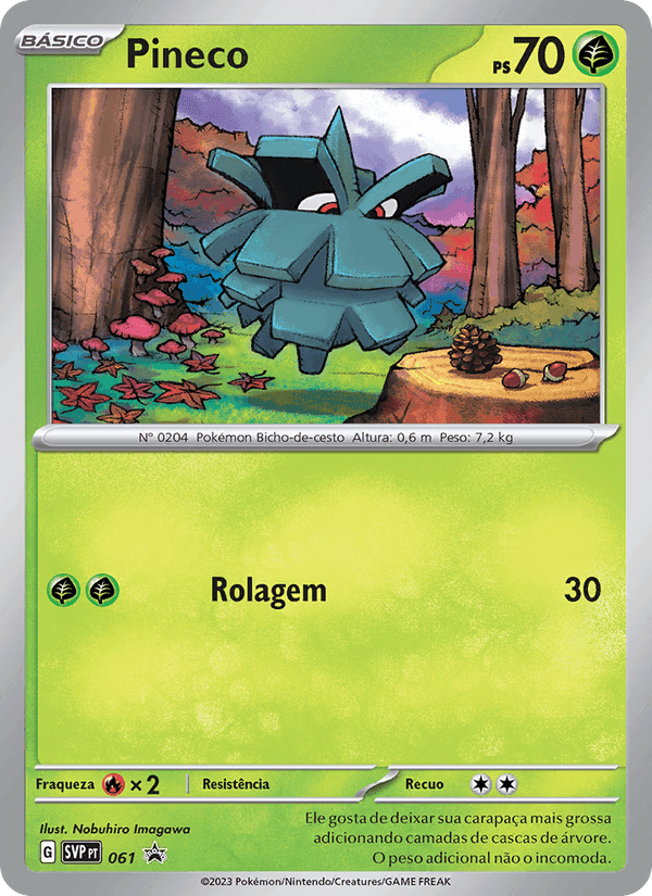 Pineco, carta 061 de SVP Black Star Promos