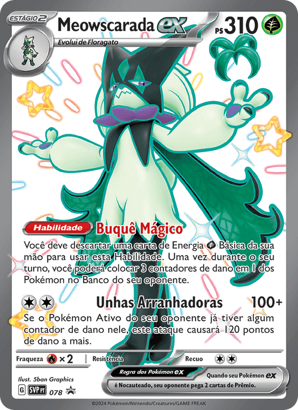 Meowscarada ex, card 078 from SVP Black Star Promos