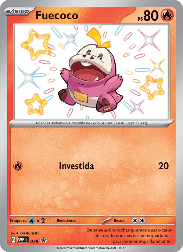 Fuecoco, carta 079 de SVP Black Star Promos