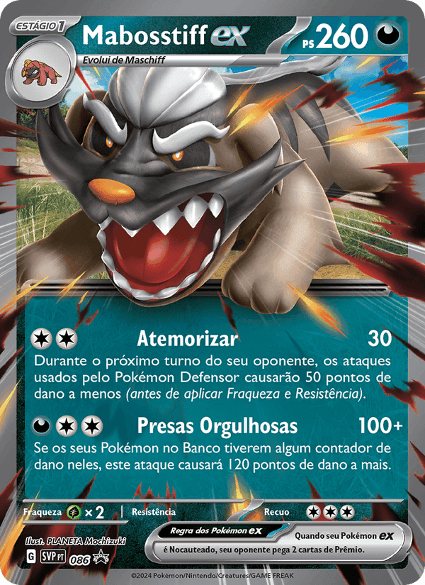 Mabosstiff ex, carta 086 de SVP Black Star Promos