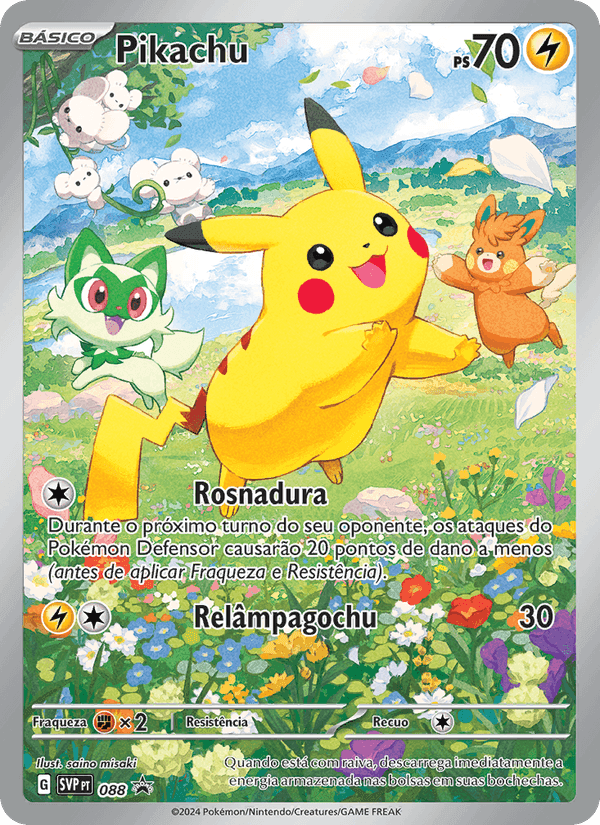Pikachu, carta 088 de SVP Black Star Promos