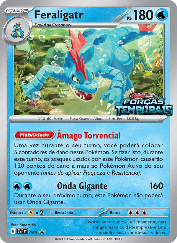 Feraligatr, carta 089 de SVP Black Star Promos
