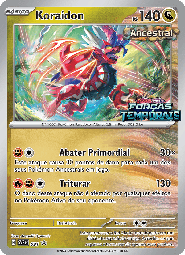 Koraidon, carta 091 de SVP Black Star Promos