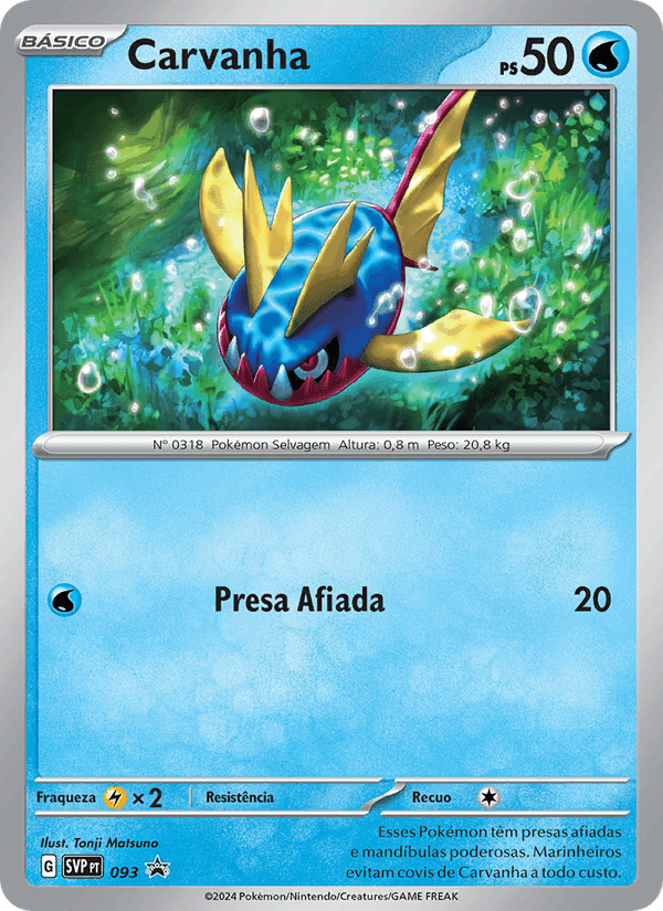 Carvanha, card 093 from SVP Black Star Promos