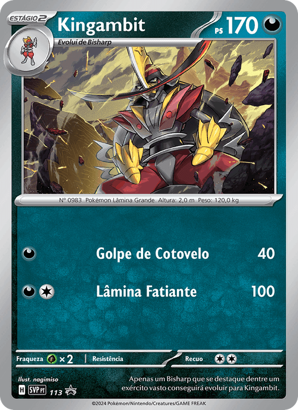 Kingambit, card 113 from SVP Black Star Promos