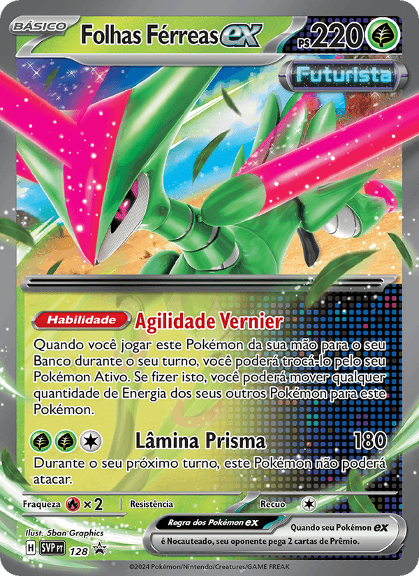 Folhas Férreas ex, carta 128 de SVP Black Star Promos