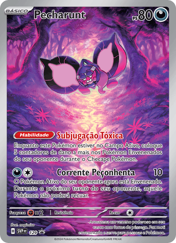 Pecharunt, carta 129 de SVP Black Star Promos