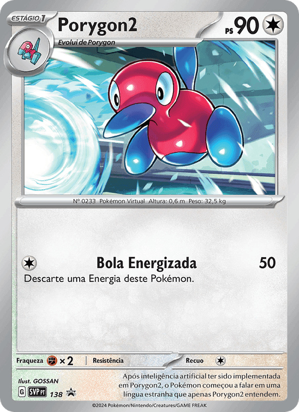 Porygon2, card 138 from SVP Black Star Promos