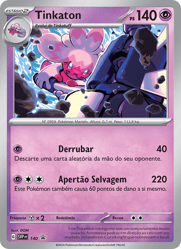 Tinkaton, card 140 from SVP Black Star Promos