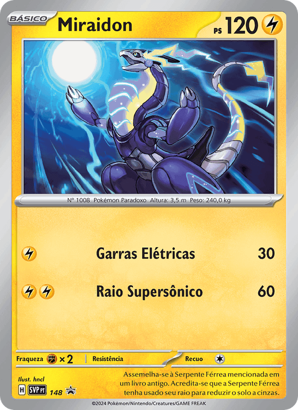 Miraidon, carte 148 de SVP Black Star Promos