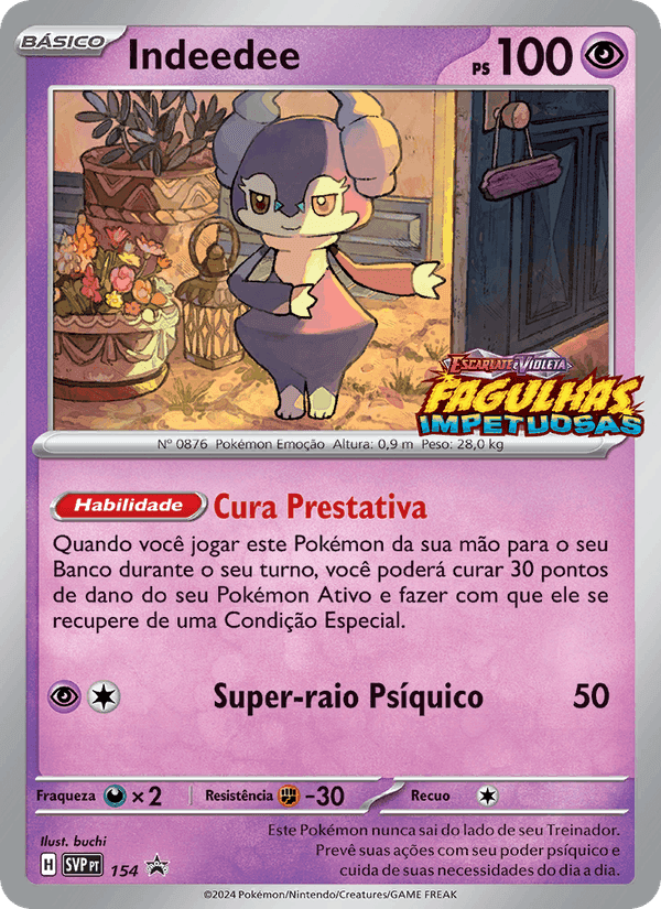 Indeedee, carta 154 de SVP Black Star Promos