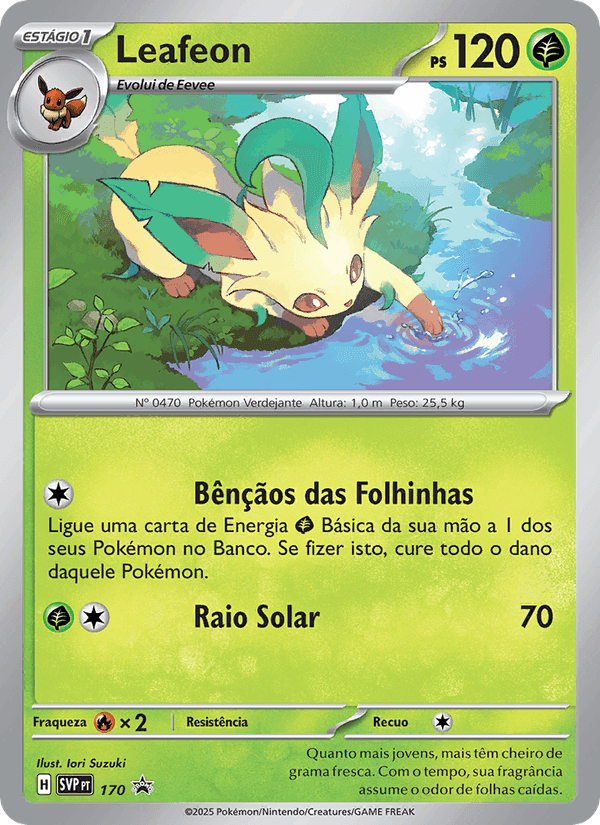 Leafeon, carta 170 de SVP Black Star Promos