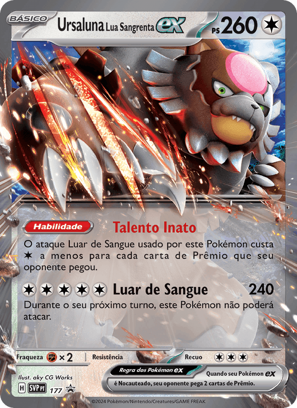 Ursaluna Lua Sangrenta ex, carta 177 de SVP Black Star Promos