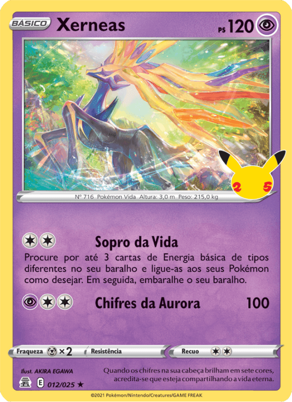 Xerneas, carta 12 de Celebrações
