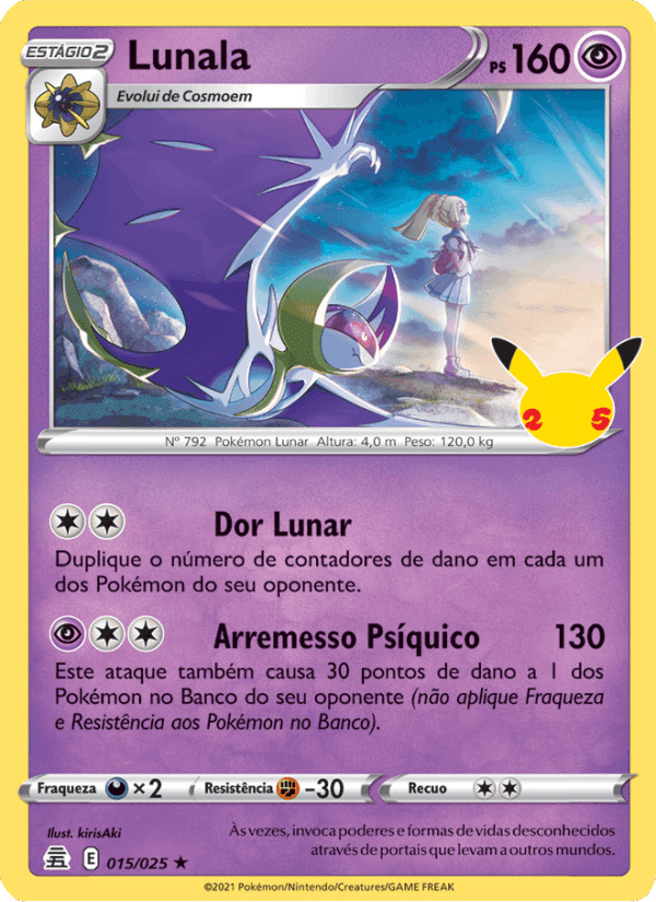 Lunala, carta 15 de Celebrações