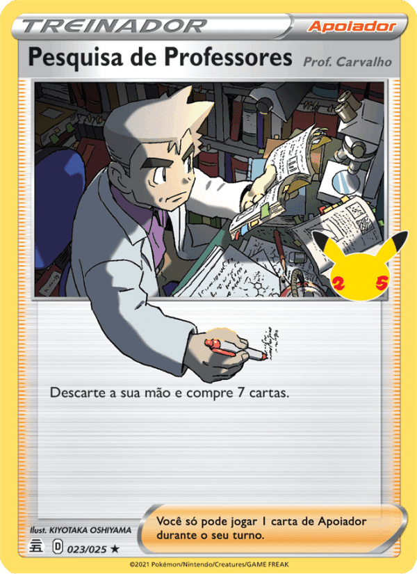Pesquisa de Professores, carta 23 de Celebrações