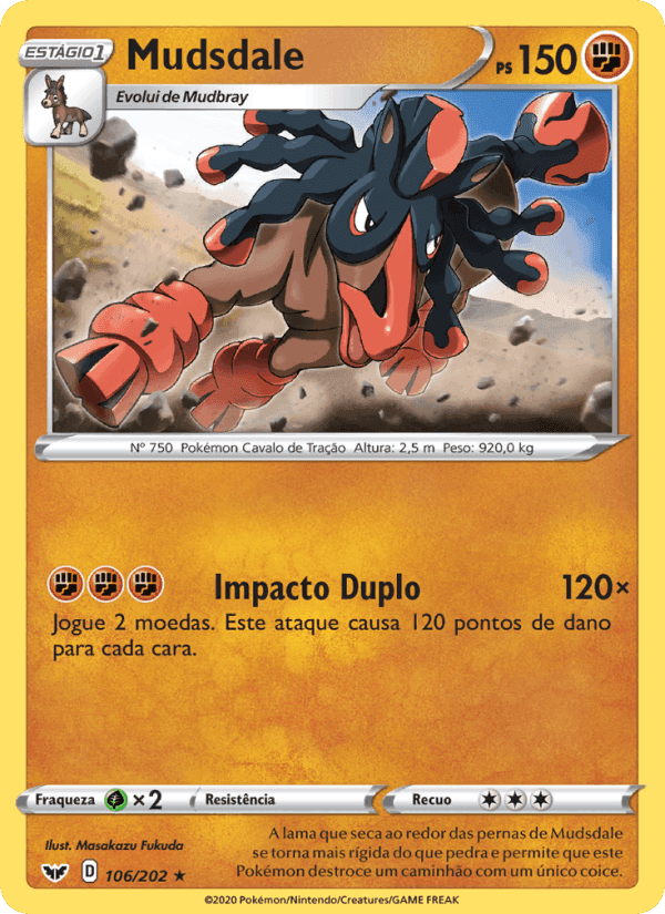 Mudsdale, carta 106 de Espada e Escudo
