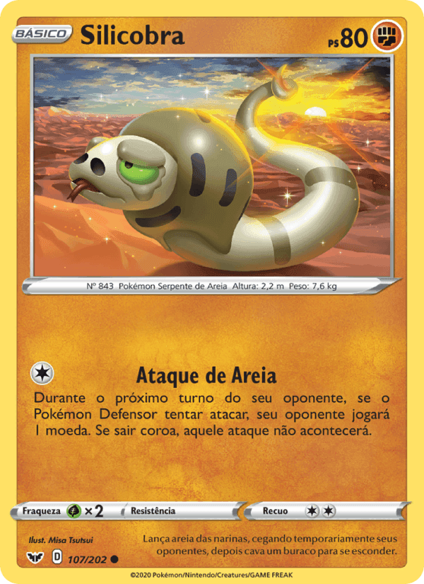 Silicobra, carta 107 de Espada e Escudo