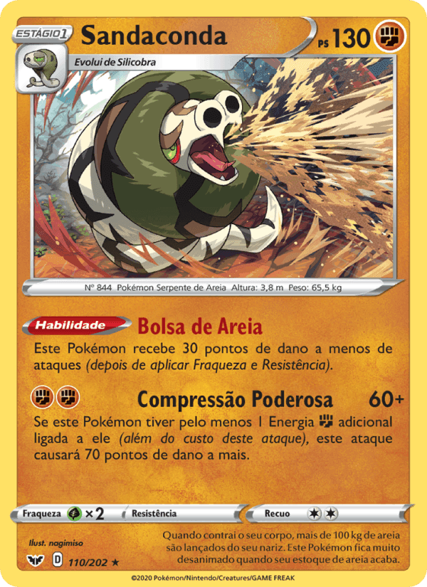 Sandaconda, card 110 from Espada e Escudo