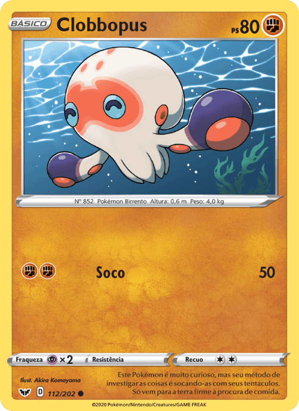 Clobbopus, card 112 from Espada e Escudo