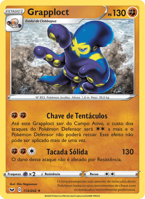 Grapploct, carta 113 de Espada e Escudo
