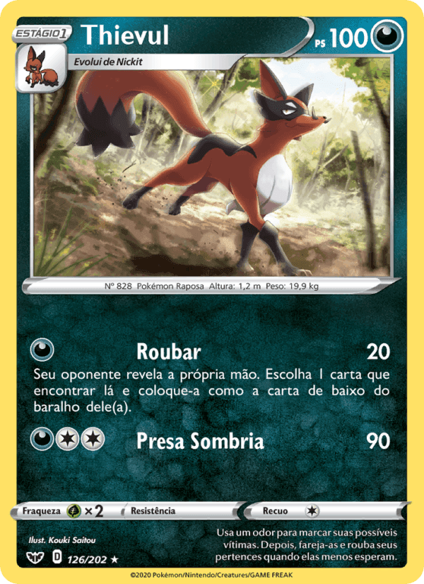 Thievul, carta 126 de Espada e Escudo