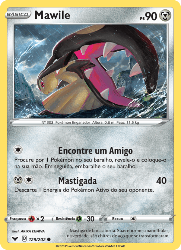 Mawile, carta 129 di Espada e Escudo