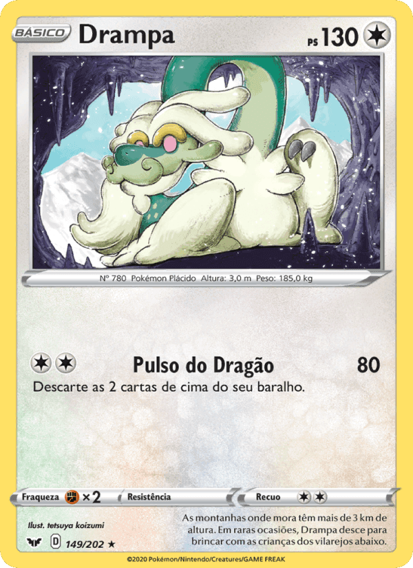 Drampa, card 149 from Espada e Escudo
