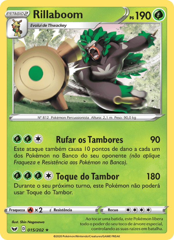 Rillaboom, carta 15 di Espada e Escudo