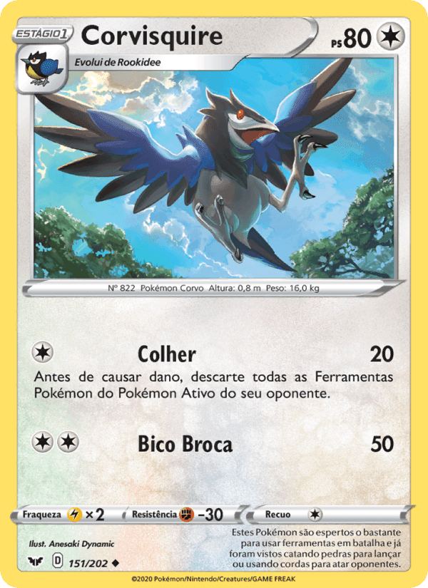 Corvisquire, card 151 from Espada e Escudo