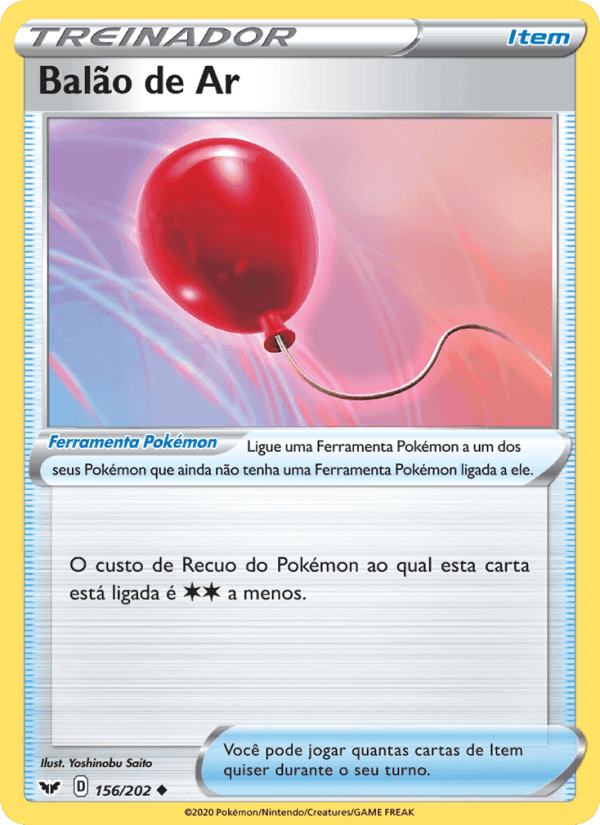 Balão de Ar, carta 156 de Espada e Escudo