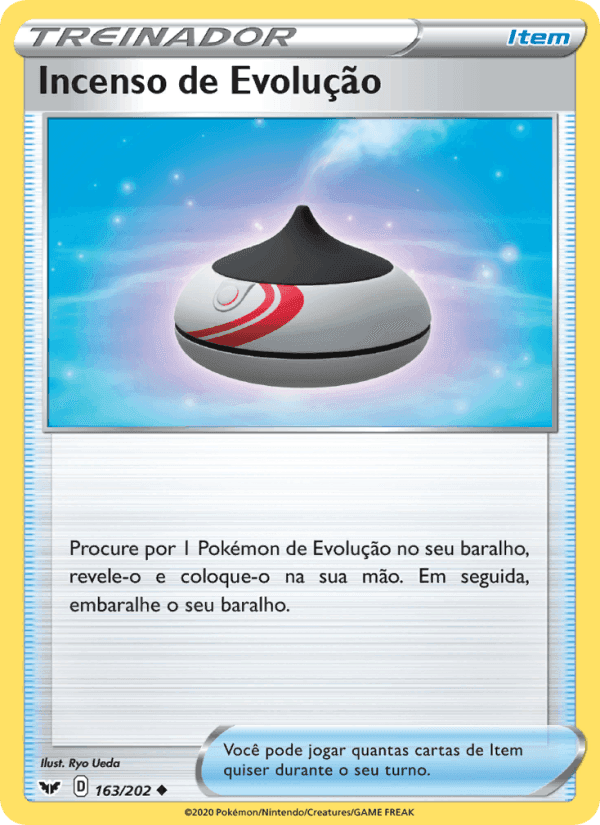 Incenso de Evolução, card 163 from Espada e Escudo