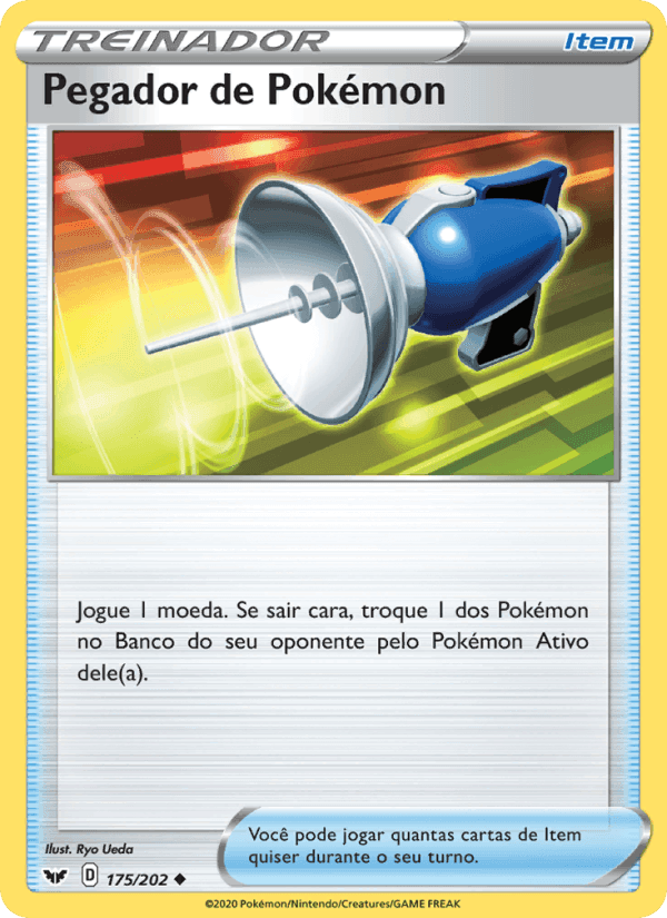 Pegador de Pokémon, carta 175 de Espada e Escudo