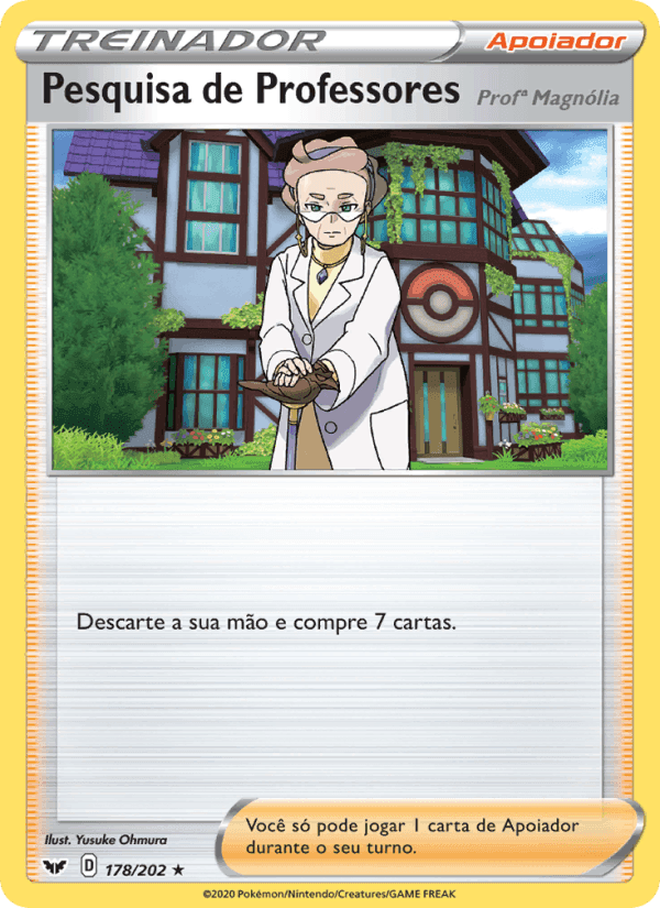 Pesquisa de Professores, card 178 from Espada e Escudo