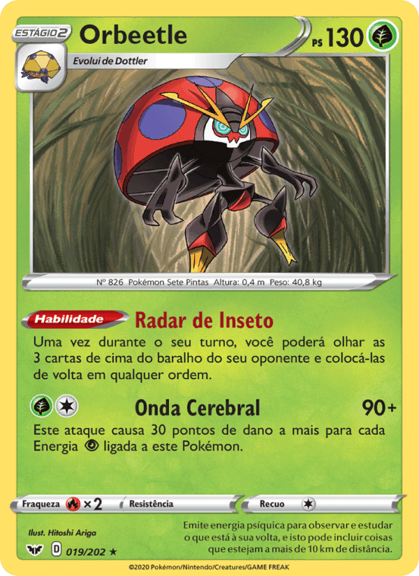 Orbeetle, carta 19 di Espada e Escudo