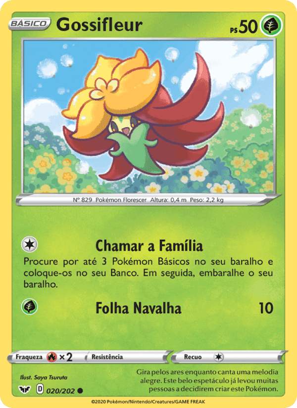 Gossifleur, carta 20 di Espada e Escudo