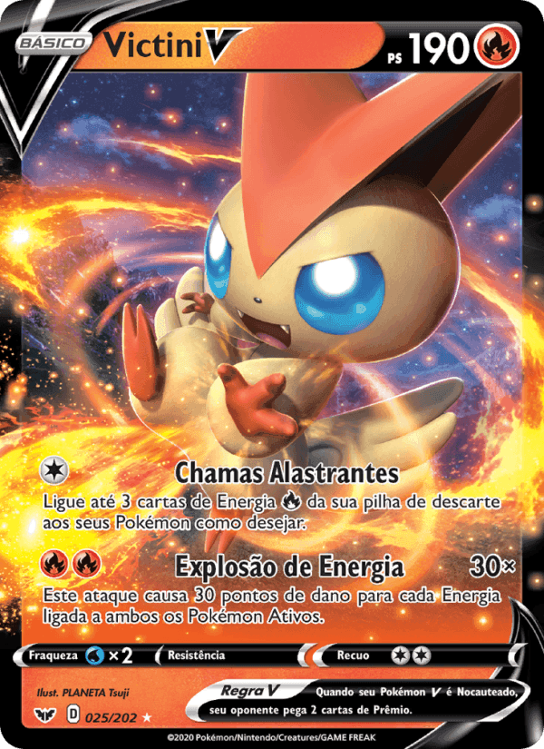Victini V, carta 25 di Espada e Escudo