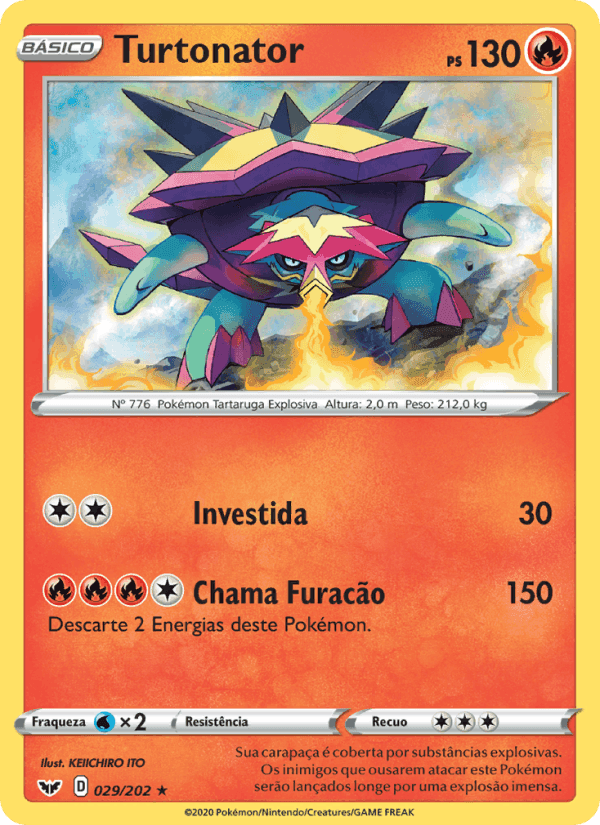 Turtonator, carta 29 de Espada e Escudo