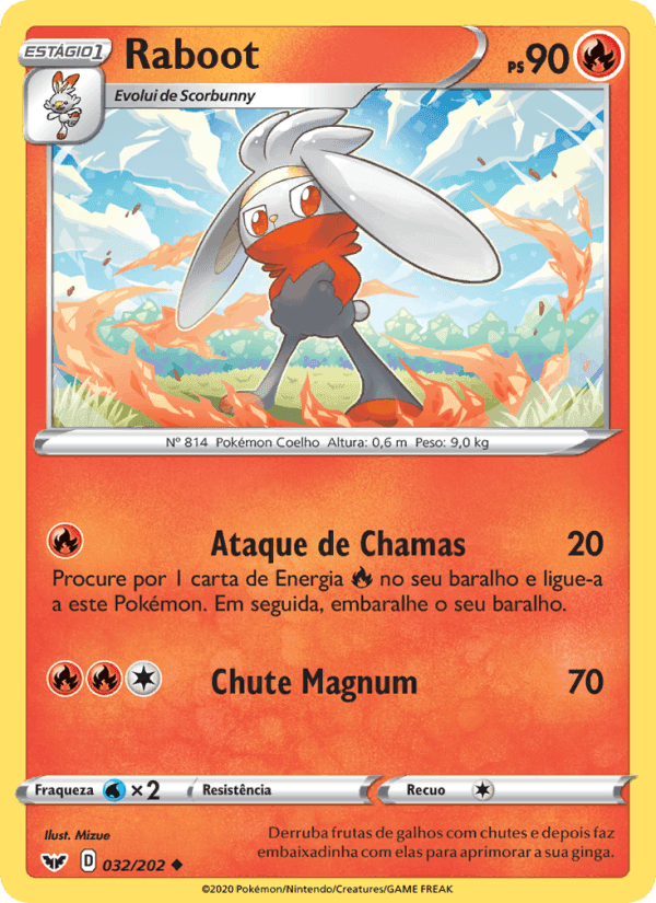 Raboot, card 32 from Espada e Escudo