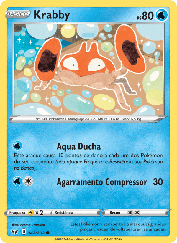 Krabby, carta 42 di Espada e Escudo