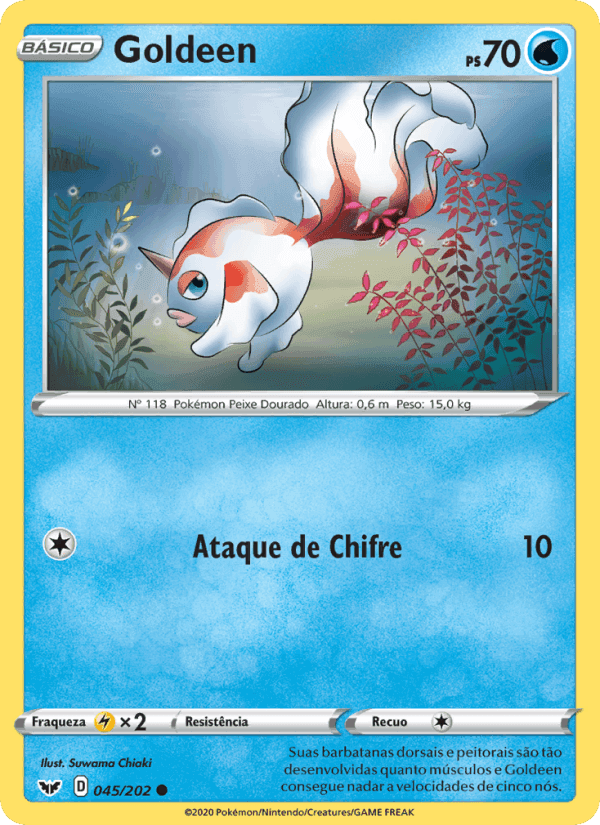 Goldeen, carta 45 de Espada e Escudo