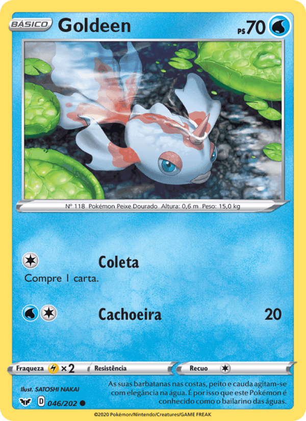 Goldeen, carta 46 di Espada e Escudo