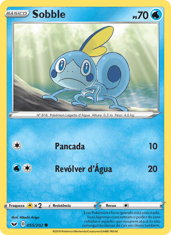 Sobble, card 55 from Espada e Escudo