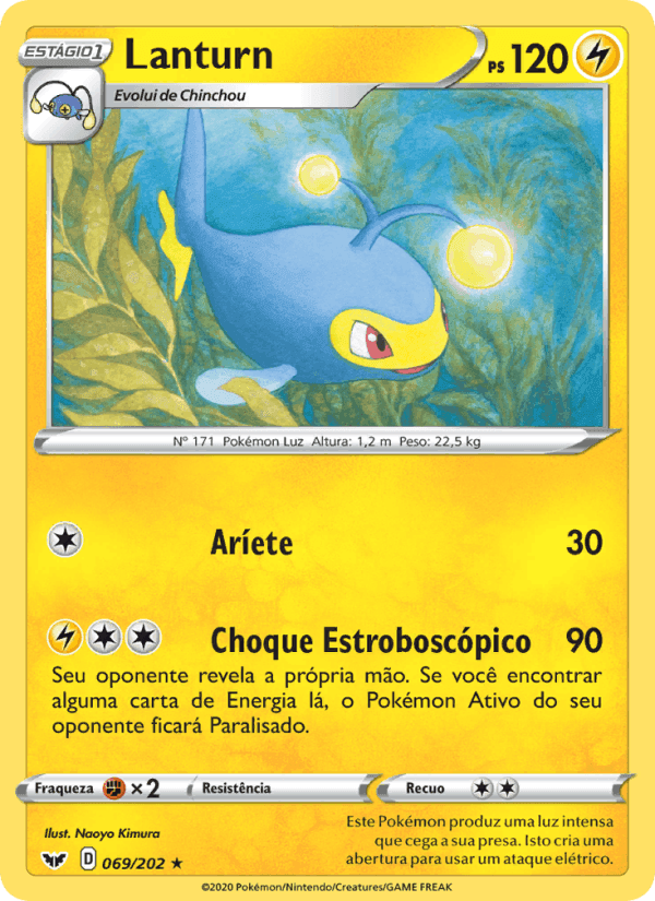 Lanturn, carta 69 de Espada e Escudo