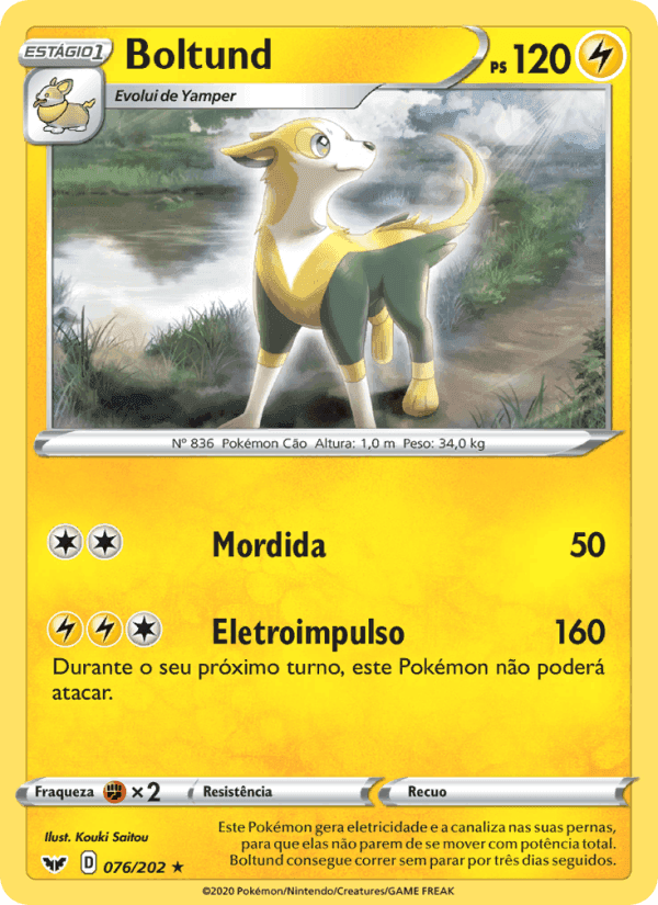 Boltund, carta 76 de Espada e Escudo