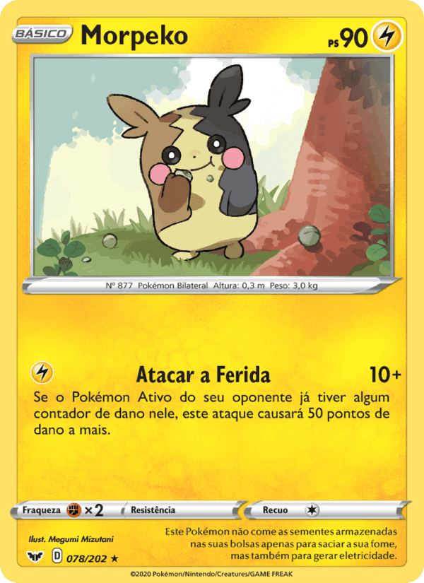 Morpeko, card 78 from Espada e Escudo