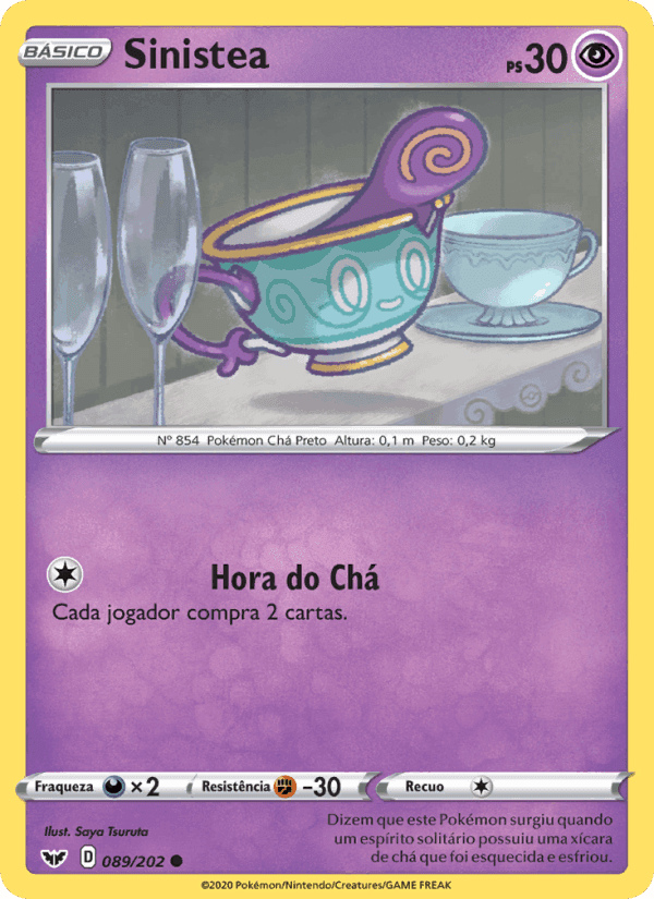 Sinistea, carta 89 de Espada e Escudo