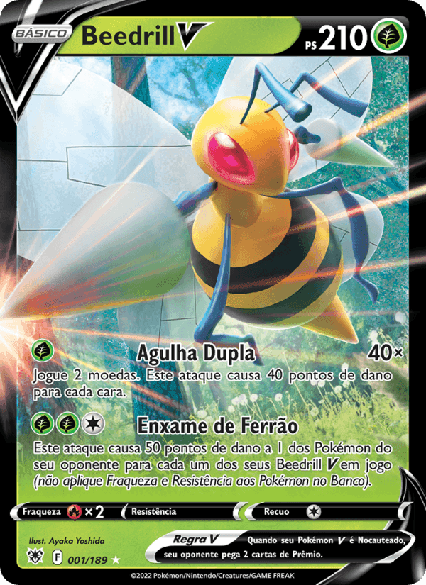 Beedrill V, carta 001 de Estrelas Radiantes