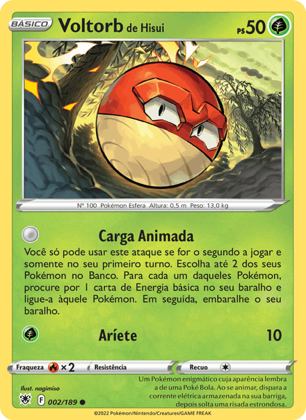 Voltorb de Hisui, carte 002 de Estrelas Radiantes